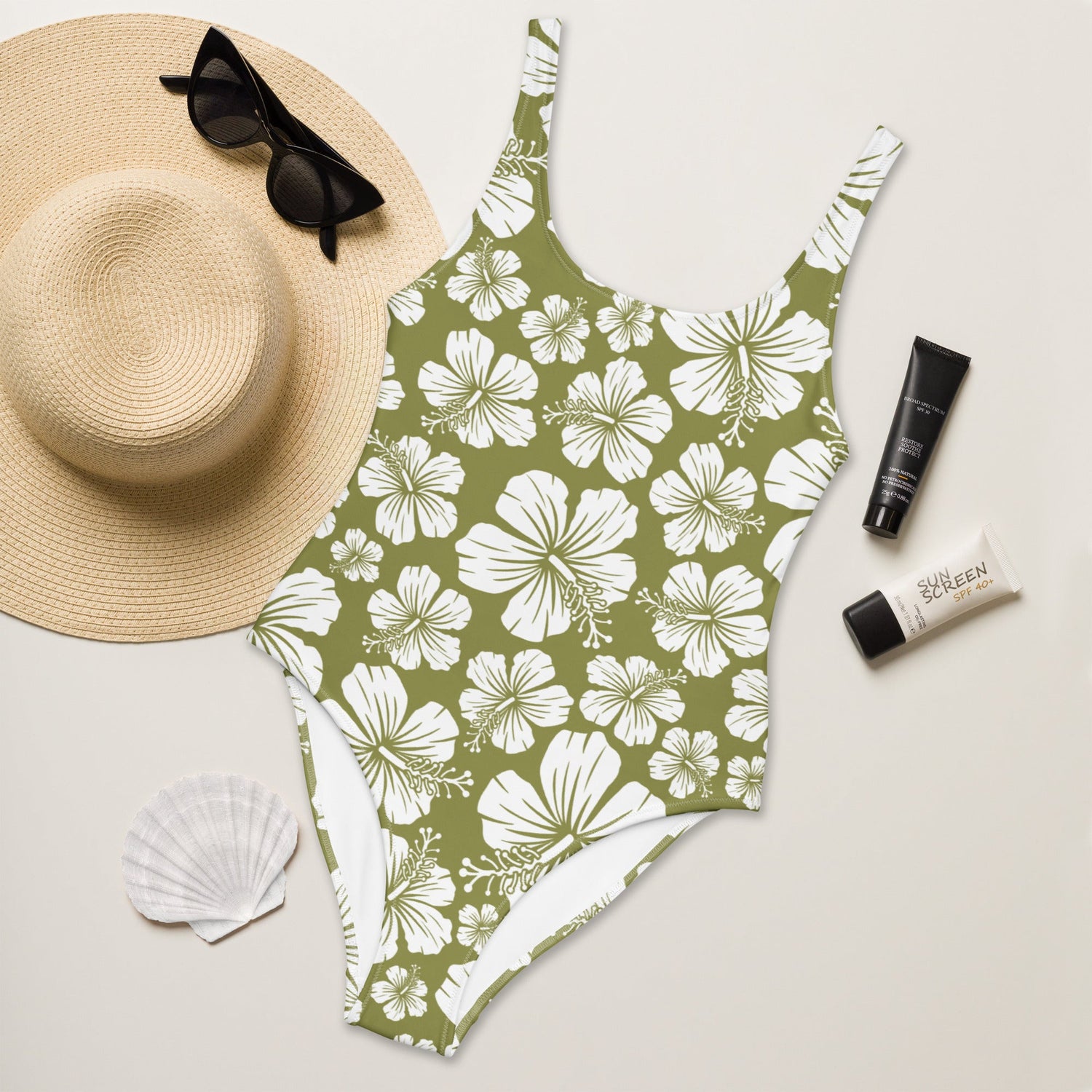 Tropics White Orchid | One-Piece | Swimsuit